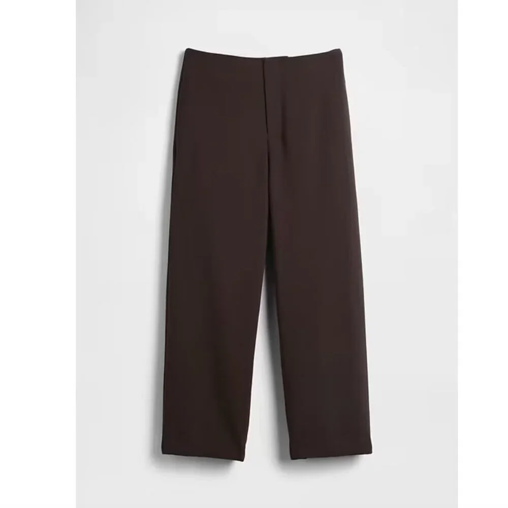 NWT GAP High Rise Twill Straight Ankle Pants in Terra Brown Size 8